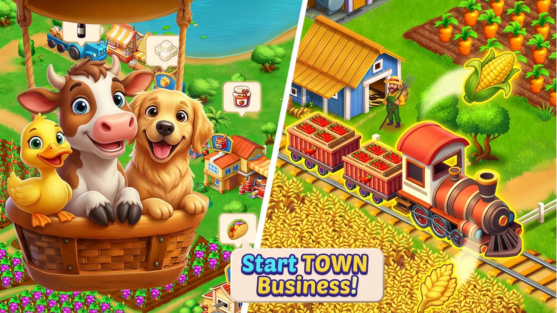 Solitaire Farm: TriPeaks screenshot